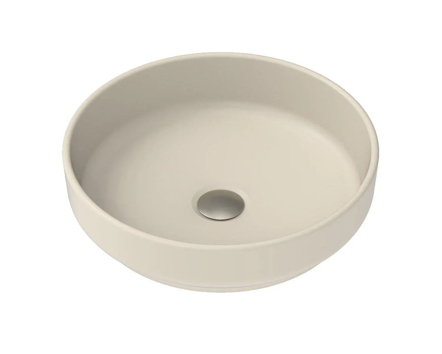 ADP Monroe Ceramic Above Counter Basin - Matte Ivory - Ideal Bathroom CentreTOPCMNR400MI