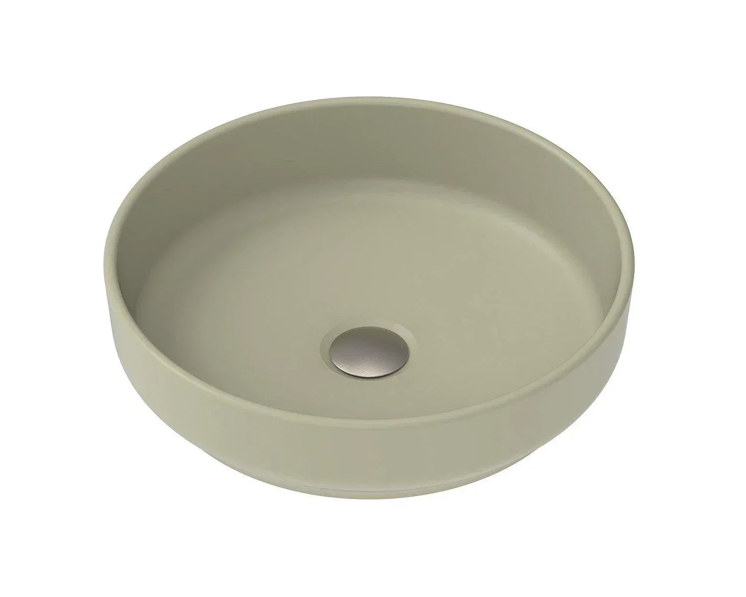 ADP Monroe Ceramic Above Counter Basin - Matte Olive - Ideal Bathroom CentreTOPCMNR400MO