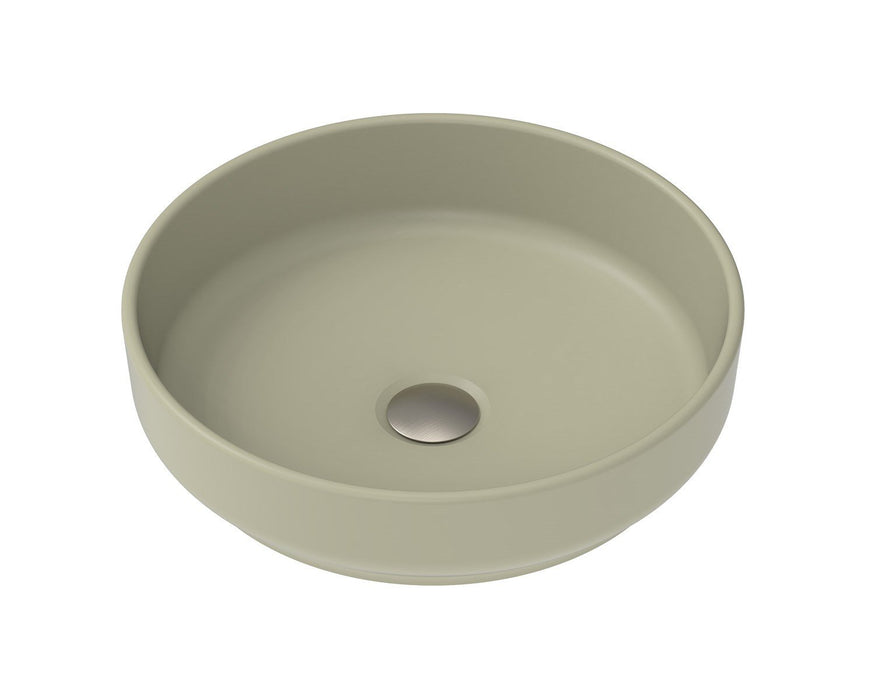 ADP Monroe Ceramic Above Counter Basin - Matte Olive - Ideal Bathroom CentreTOPCMNR400MO