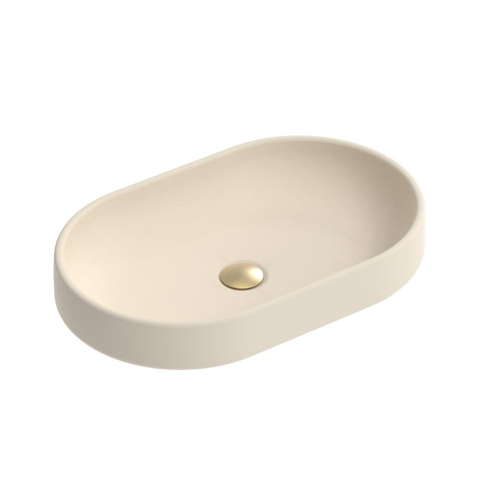 ADP Norma Concrete Above Counter Basin - Butter - Ideal Bathroom CentreTOPONOR550BU