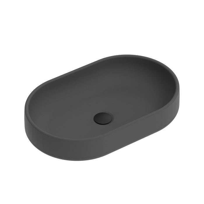 ADP Norma Concrete Above Counter Basin - Charcoal - Ideal Bathroom CentreTOPONOR550CH