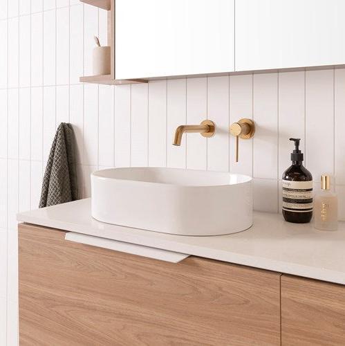 ADP Patty Ceramic Above Counter Basin - Matte White - Ideal Bathroom CentreTOPCPAT4528MW