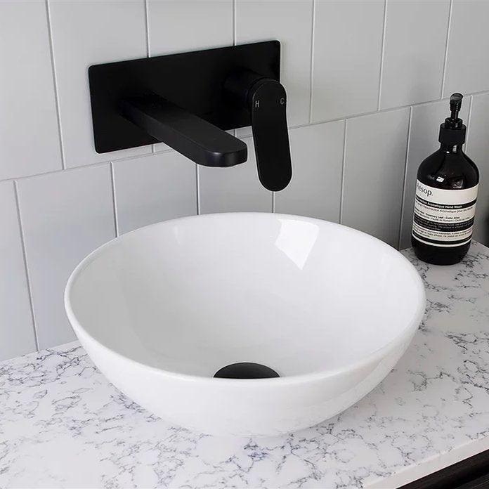ADP Pluto Ceramic Above Counter Basin - Matte White - Ideal Bathroom CentreTOPCPLUMW