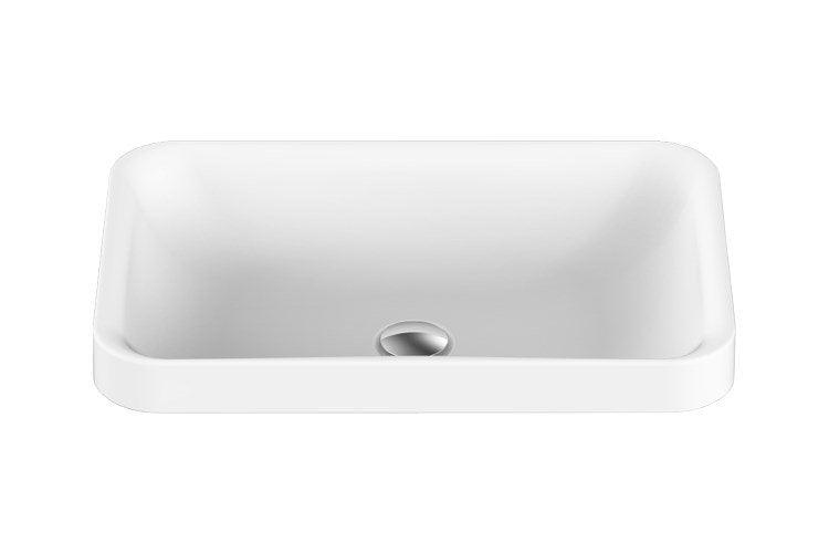 ADP Pride Solid Surface Semi Inset Basin - Gloss White - Ideal Bathroom CentreTOPTPRI5537 - G