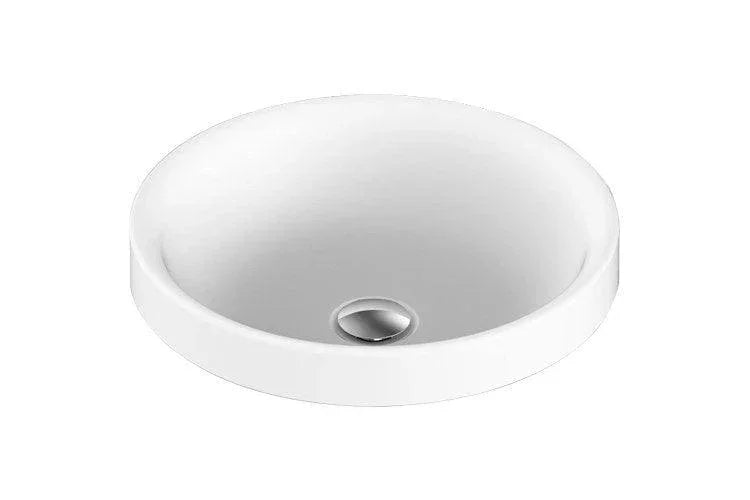 ADP Respect Solid Surface Semi Inset Basin - Matte White - Ideal Bathroom CentreTOPTRES400 - TS