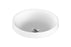 ADP Respect Solid Surface Semi Inset Basin - Matte White - Ideal Bathroom CentreTOPTRES400 - TS