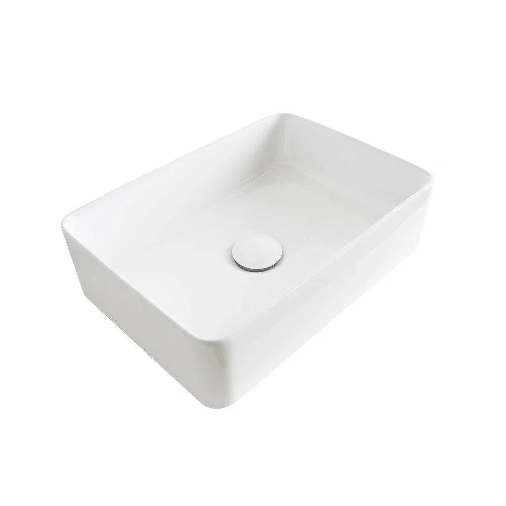 ADP Selma Ceramic Above Counter Basin - Gloss White - Ideal Bathroom CentreTOPCSEL4028GW