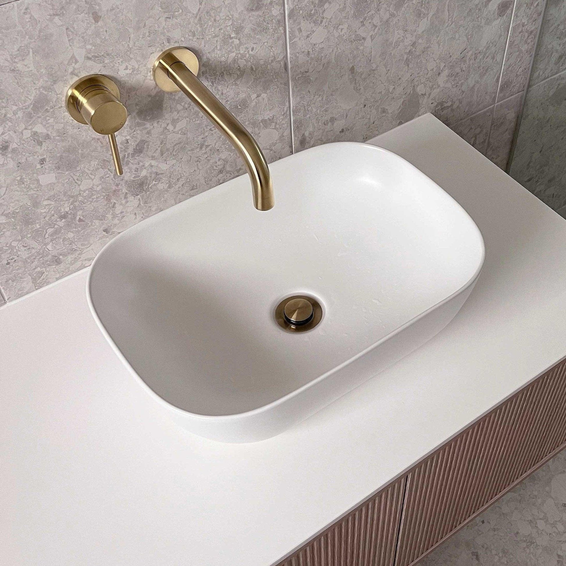 ADP Stadium Ceramic Above Counter Basin - Matte White - Ideal Bathroom CentreTOPCSTA4632MW