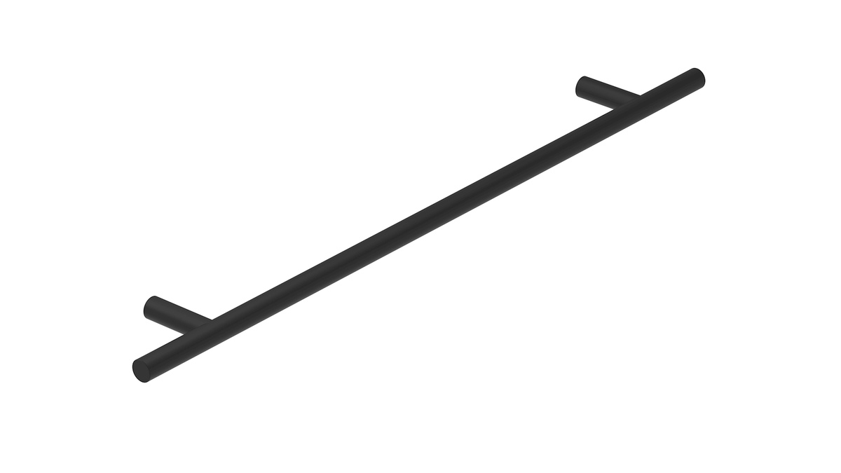 ADP Round Cross Bar Handle, Matte Black