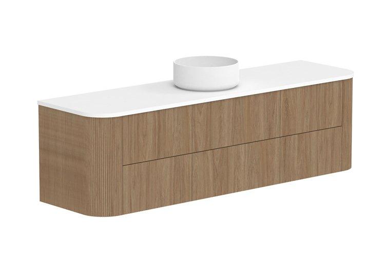 ADP Thirroul Curved Wall Hung Vanity - Ideal Bathroom CentreTHIFAW1500WHCCP1500mmCentre Basin