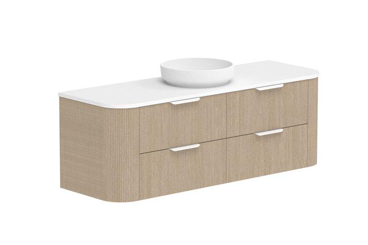 ADP Thirroul Curved Wall Hung Vanity - Ideal Bathroom CentreTHIFAW1200WHCCP1200mmCentre Basin