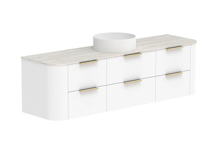 ADP Thirroul Curved Wall Hung Vanity - Ideal Bathroom CentreTHIFAW1500WHCCP1500mmCentre Basin