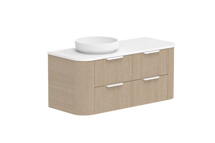 ADP Thirroul Curved Wall Hung Vanity - Ideal Bathroom CentreTHIFAW0900WHCCP900mmCentre Basin