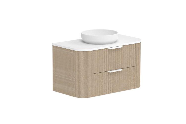 ADP Thirroul Curved Wall Hung Vanity - Ideal Bathroom CentreTHIFAW0750WHCCP750mmCentre Basin