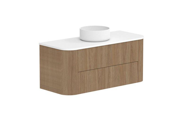 ADP Thirroul Curved Wall Hung Vanity - Ideal Bathroom CentreTHIFAW0900WHCCP900mmCentre Basin