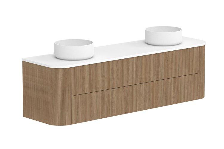 ADP Thirroul Curved Wall Hung Vanity - Ideal Bathroom CentreTHIFAW1500WHCCP1500mmCentre Basin