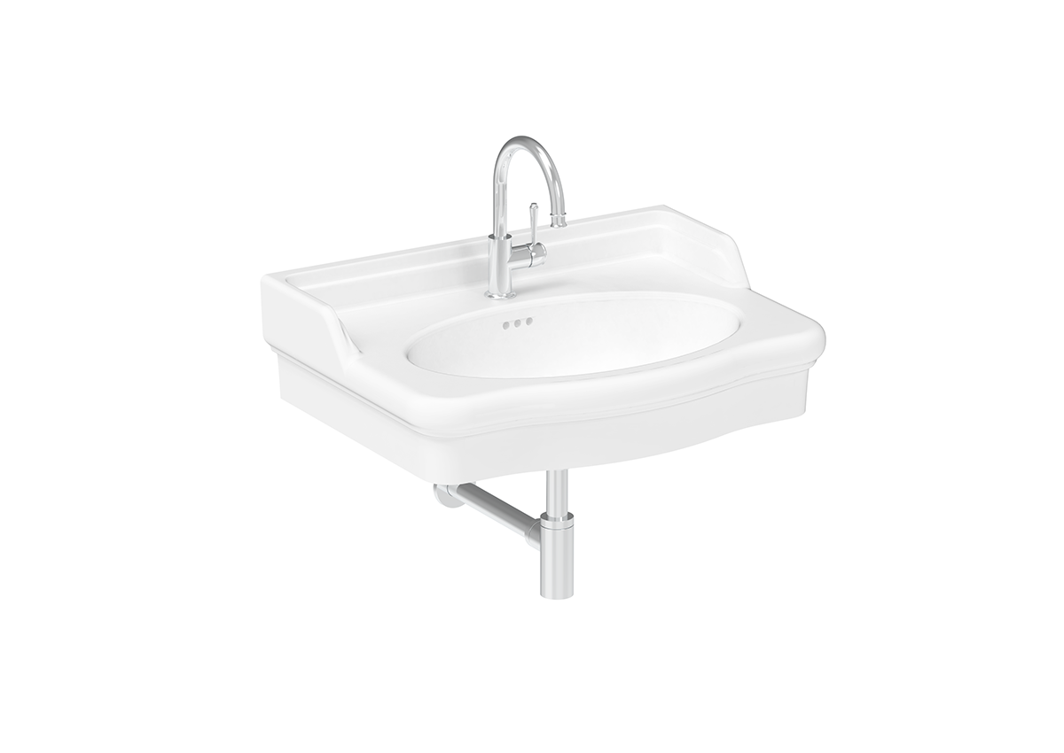 ADP Castellana 700 mm Ceramic Wall Hung Basin, Gloss White
