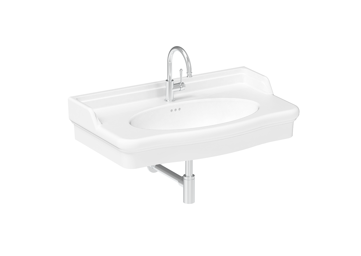 ADP Castellana 900 mm Ceramic Wall Hung Basin, Gloss White