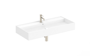 ADP Teorema 1000 mm Ceramic Full Bowl Wall Hung Basin, Gloss White