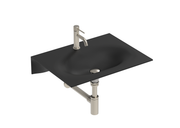 ADP Veil 600 mm Ceramic Wall Hung Basin, Matte Black