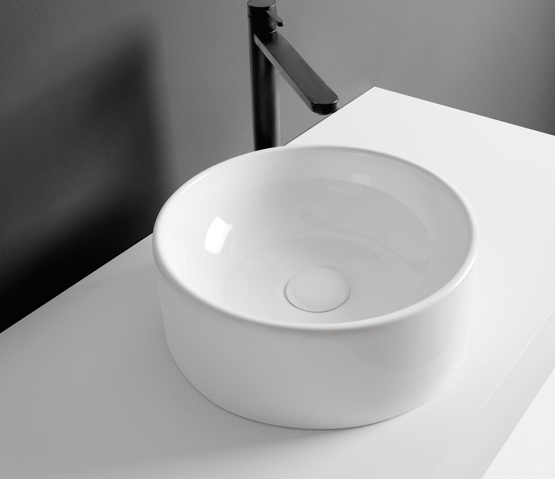 Studio Bagno Apartment 35 Round, Gloss White