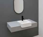 Studio Bagno Apartment 45 Semi Recessed 1TH, Gloss White