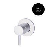 Meir Round Wall Mixer Short Pin-lever Finish Kit, Polished Chrome