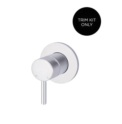 Meir Round Wall Mixer Short Pin-lever Finish Kit, Polished Chrome