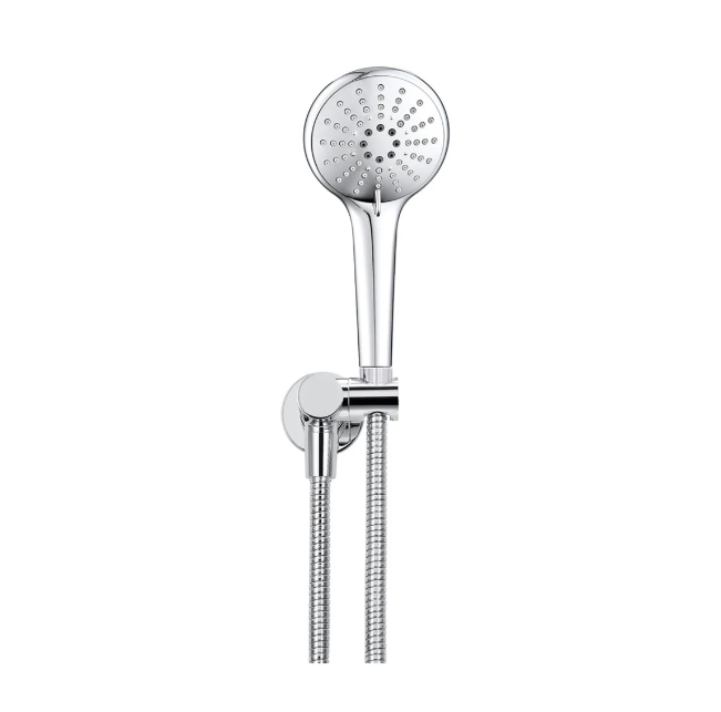 Meir Round Hand Shower on Swivel Bracket, Polished Chrome