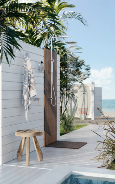 Meir Outdoor Combination Shower Rail SS316, Stainless Steel