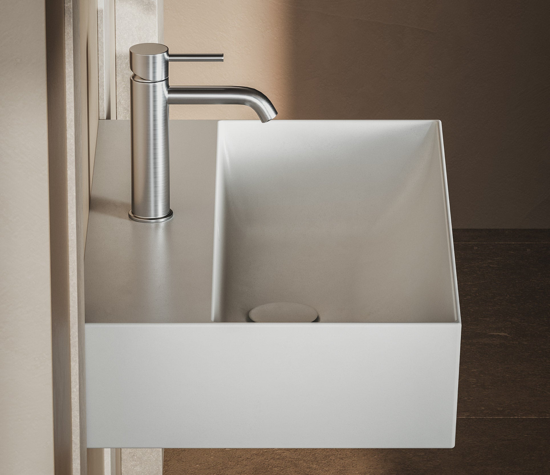 Studio Bagno Bahia 60 Bench/Wall Basin 3TH - Matte White