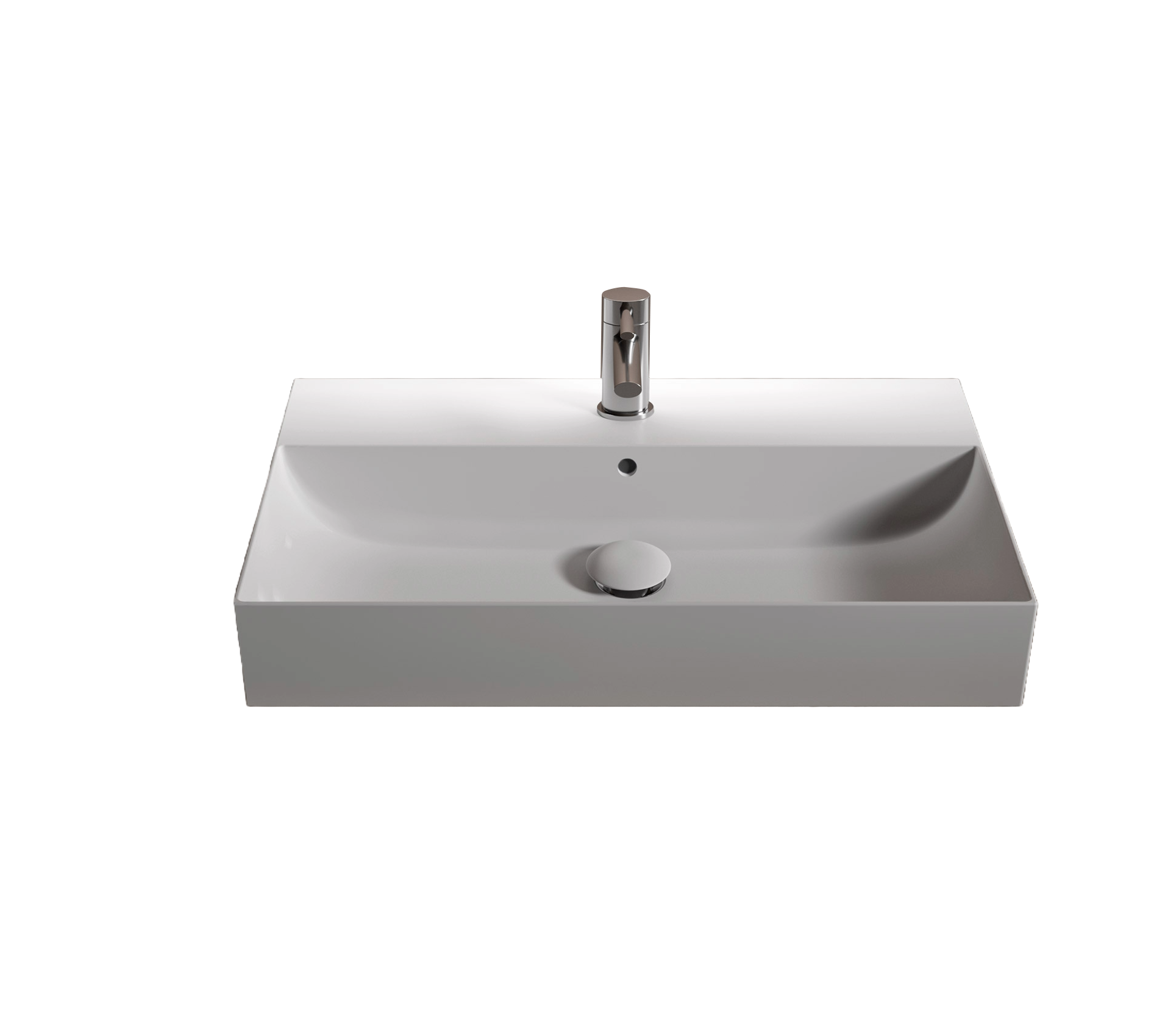 Studio Bagno Bahia 60 Bench/Wall Basin 1TH - Gloss White