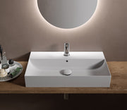 Studio Bagno Bahia 80 Bench/Wall Basin 1TH - Gloss White