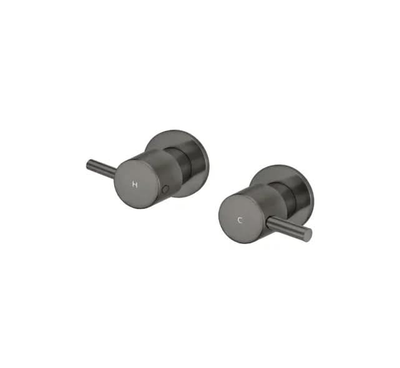 Meir Round Quarter Turn Wall Top Assemblies, Shadow