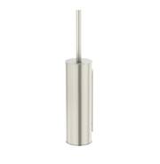 Meir Round Toilet Brush and Holder, Brushed Nickel