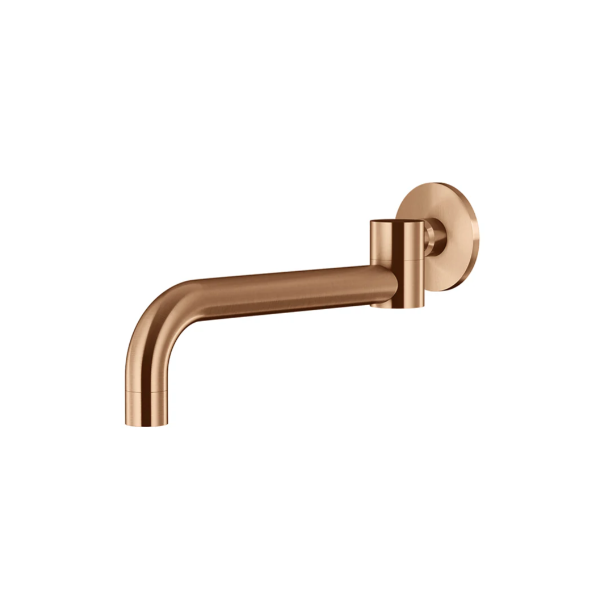 Meir Round Swivel Wall Spout, Lustre Bronze