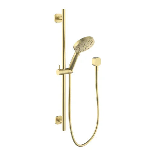 Millennium Finesa SQ Rail Shower, Modern Brass