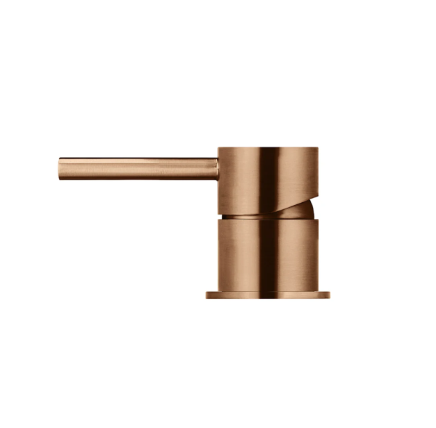 Meir Round Deck Mounted Mixer, Lustre Bronze
