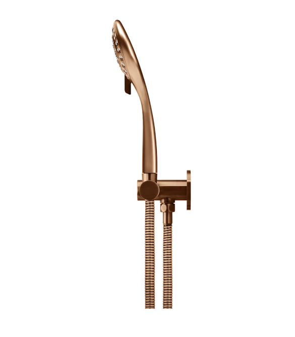 Meir Round Hand Shower on Swivel Bracket, Lustre Bronze