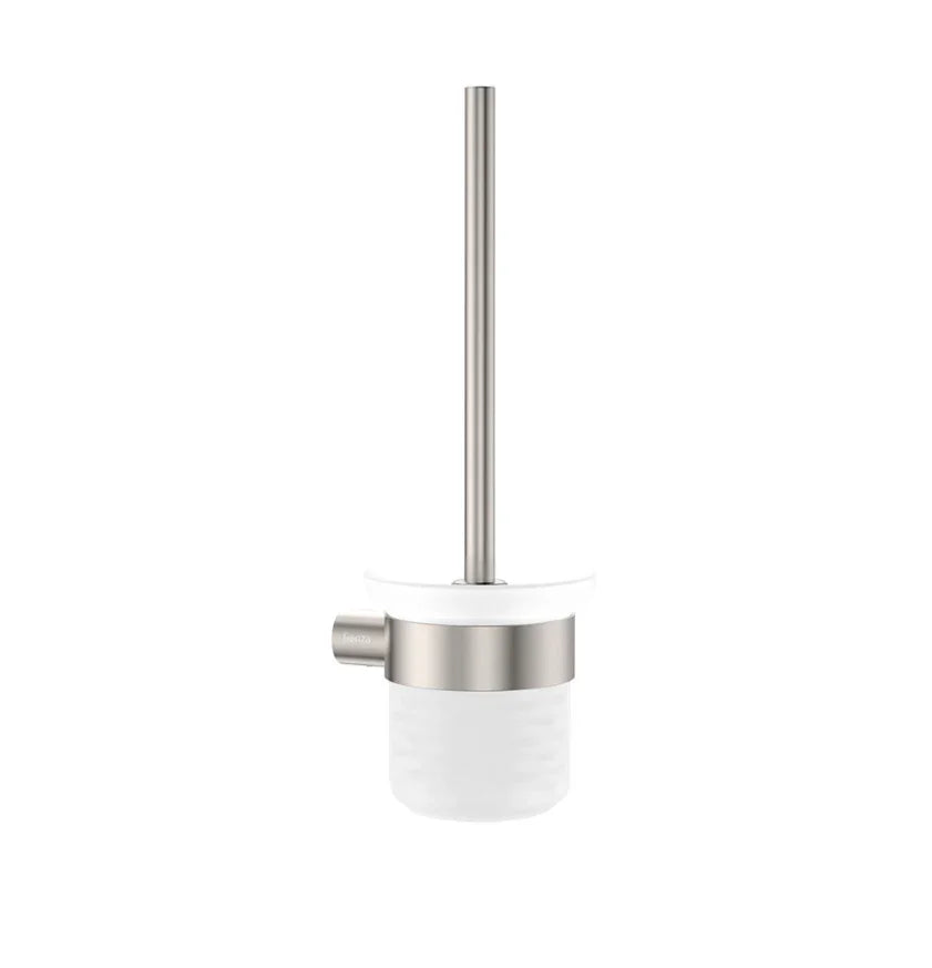 Empire Slim Toilet Brush & Holder, Brushed Nickel