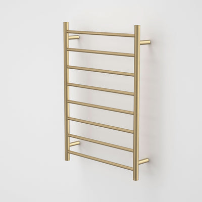 Caroma Liano II Heated Towel Ladder, Brushed Brass