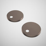 Caroma Toilet Seat Hinge Caps (Urbane / Contura / Riviere), Brushed Bronze