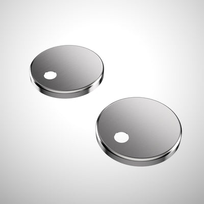 Caroma Toilet Seat Hinge Caps (Urbane / Contura / Riviere), Stainless Steel