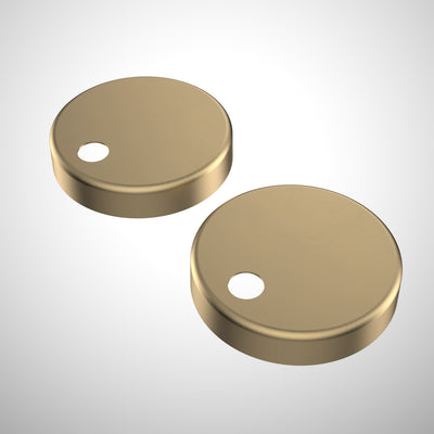 Caroma Toilet Seat Hinge Caps (Liano / Arc / Xena), Brushed Brass