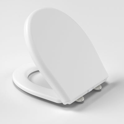 Caroma Riviere Toilet Seat (Soft Close, Blind Fix, Germgard), Matte White