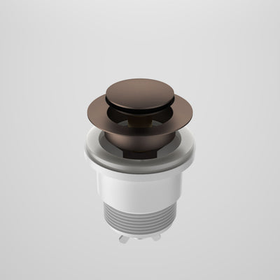 Caroma Bath/Basin Pop Up Disc Plug & Waste Compact, Brushed Bronze