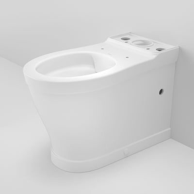 Caroma Riviere Cleanflush Wall Faced Close Coupled Bottom Inlet Pan, Matte White
