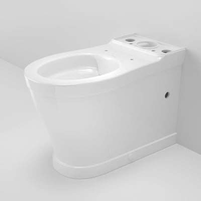Caroma Riviere Cleanflush Wall Faced Close Coupled Bottom Inlet Pan, White