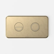 Caroma Riviere Invisi II Series Button, Brushed Brass