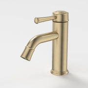 Caroma Riviere Basin Mixer, Brushed Brass